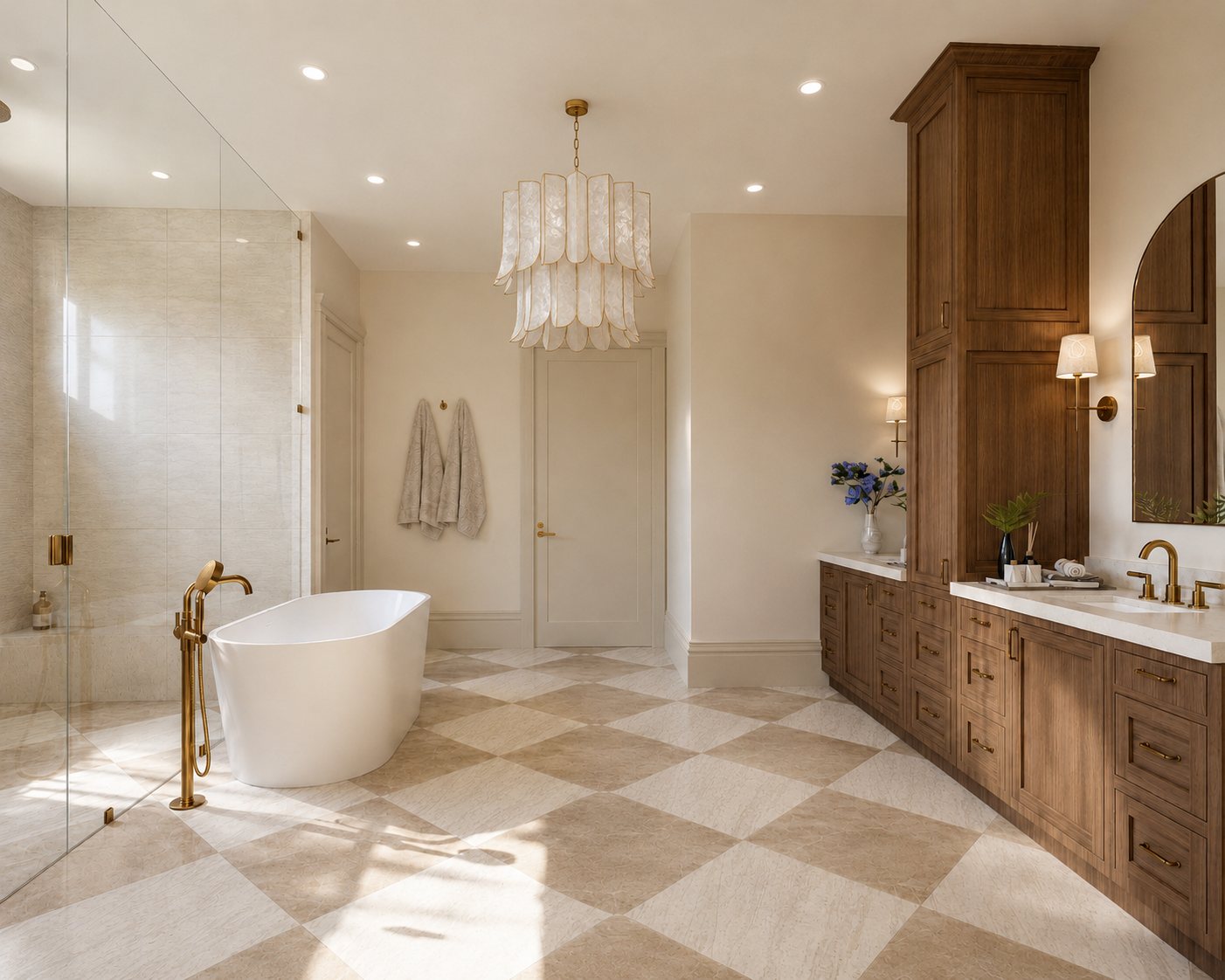 Proposed owner’s bathroom rendering